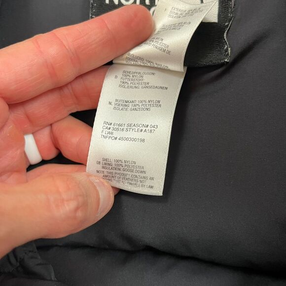 The North Face 1996 Retro Nuptse 700 Puffer Down Jacket Black Men's XXL Hooded* - Picture 9 of 16
